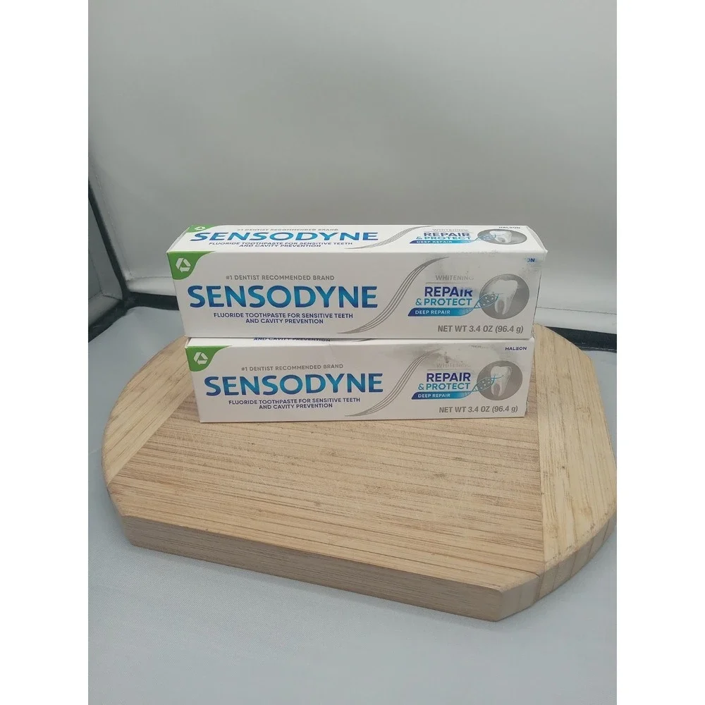 2 Sensodyne Repair & Protect Deep Repair Whitening Fluoride Toothpaste‎ (3.4 oz)